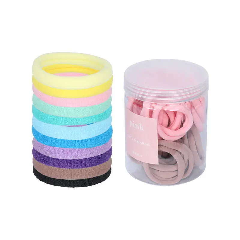 Black Rubber Hair Rope 50 Pcs Gradient Seamless - Image 19