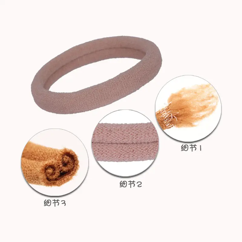 Black Rubber Hair Rope 50 Pcs Gradient Seamless - Image 20