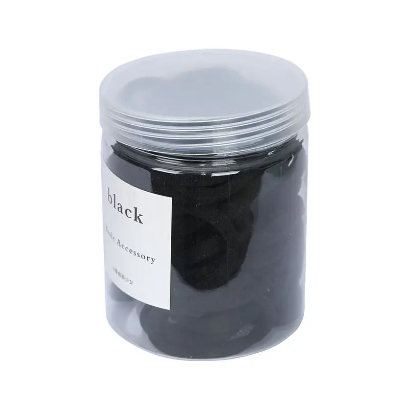 Black Rubber Hair Rope 50 Pcs Gradient Seamless - Image 22