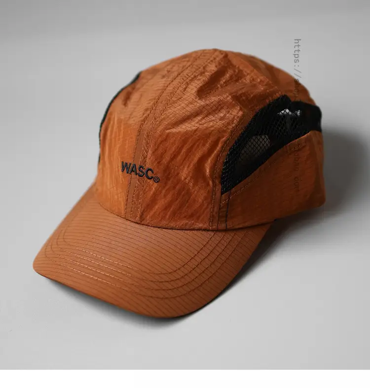 Women's Orange Mesh Sun Hat for Summer Camping — feature 11