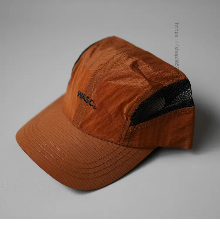 Women's Orange Mesh Sun Hat for Summer Camping — feature 4
