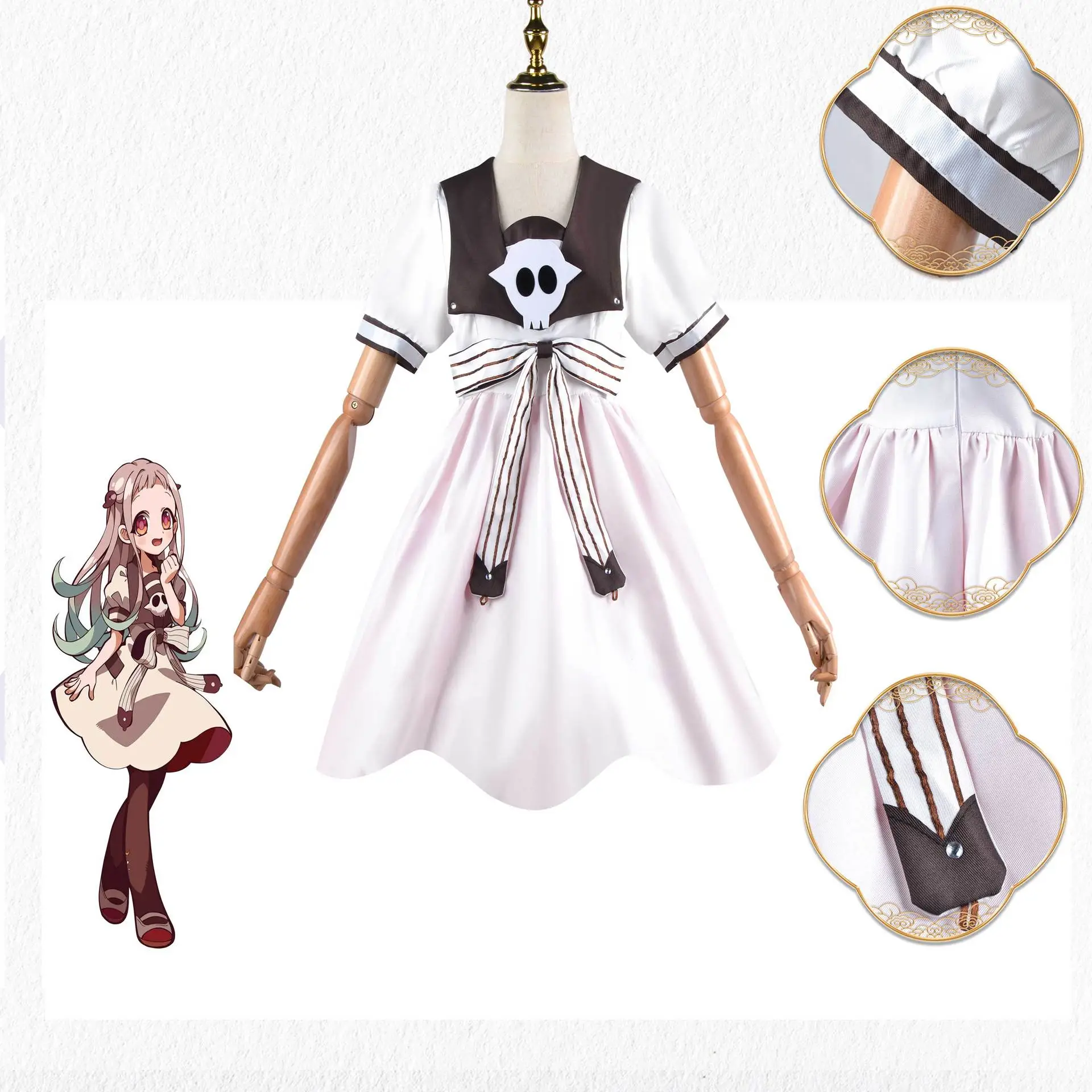 Eight Xun Ning Ning Lolita Cosplay Dress White Black — feature 9