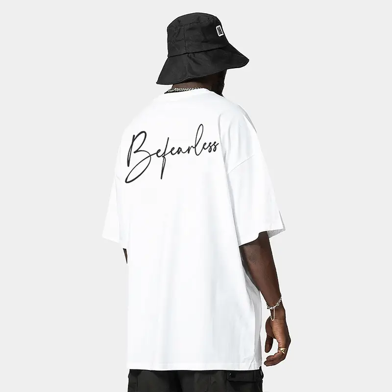 American high street men T-shirt Back Print Loose Fit Cotton - Image 10