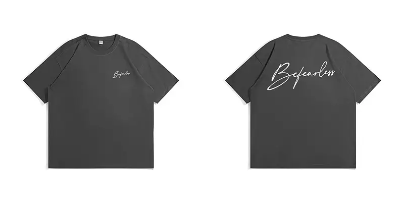 American high street men T-shirt Back Print Loose Fit Cotton — feature 14