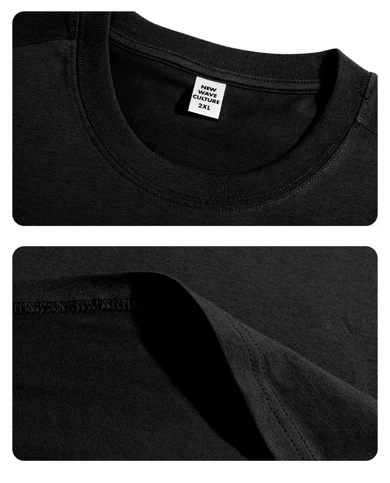 American high street men T-shirt Back Print Loose Fit Cotton — feature 19