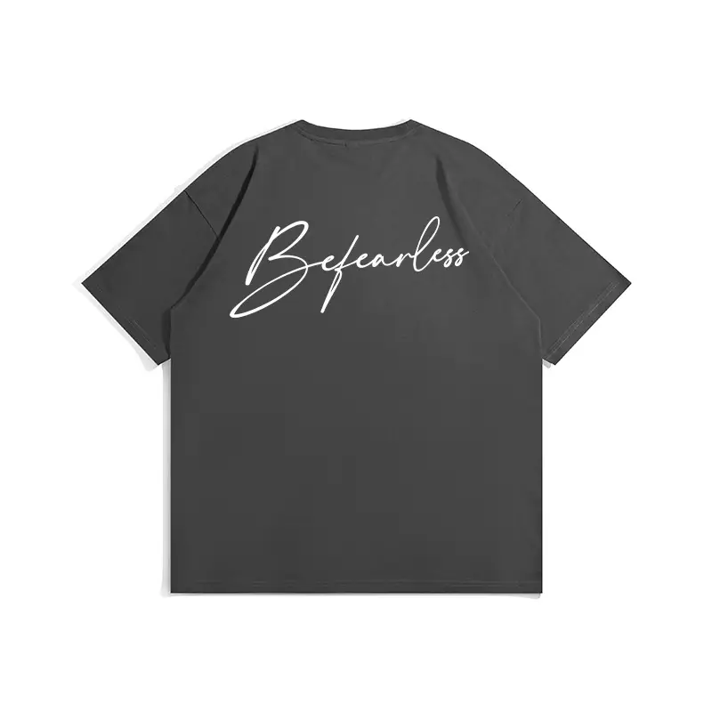 American high street men T-shirt Back Print Loose Fit Cotton - Image 2