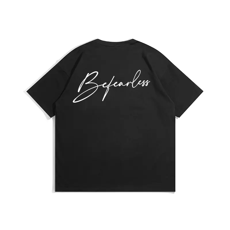 American high street men T-shirt Back Print Loose Fit Cotton - Image 3