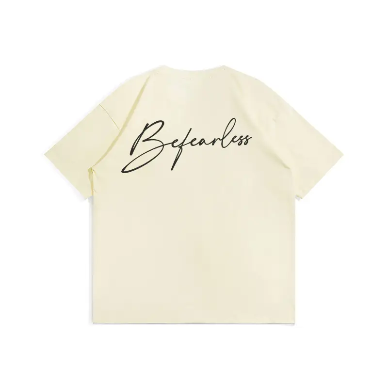 American high street men T-shirt Back Print Loose Fit Cotton - Image 4
