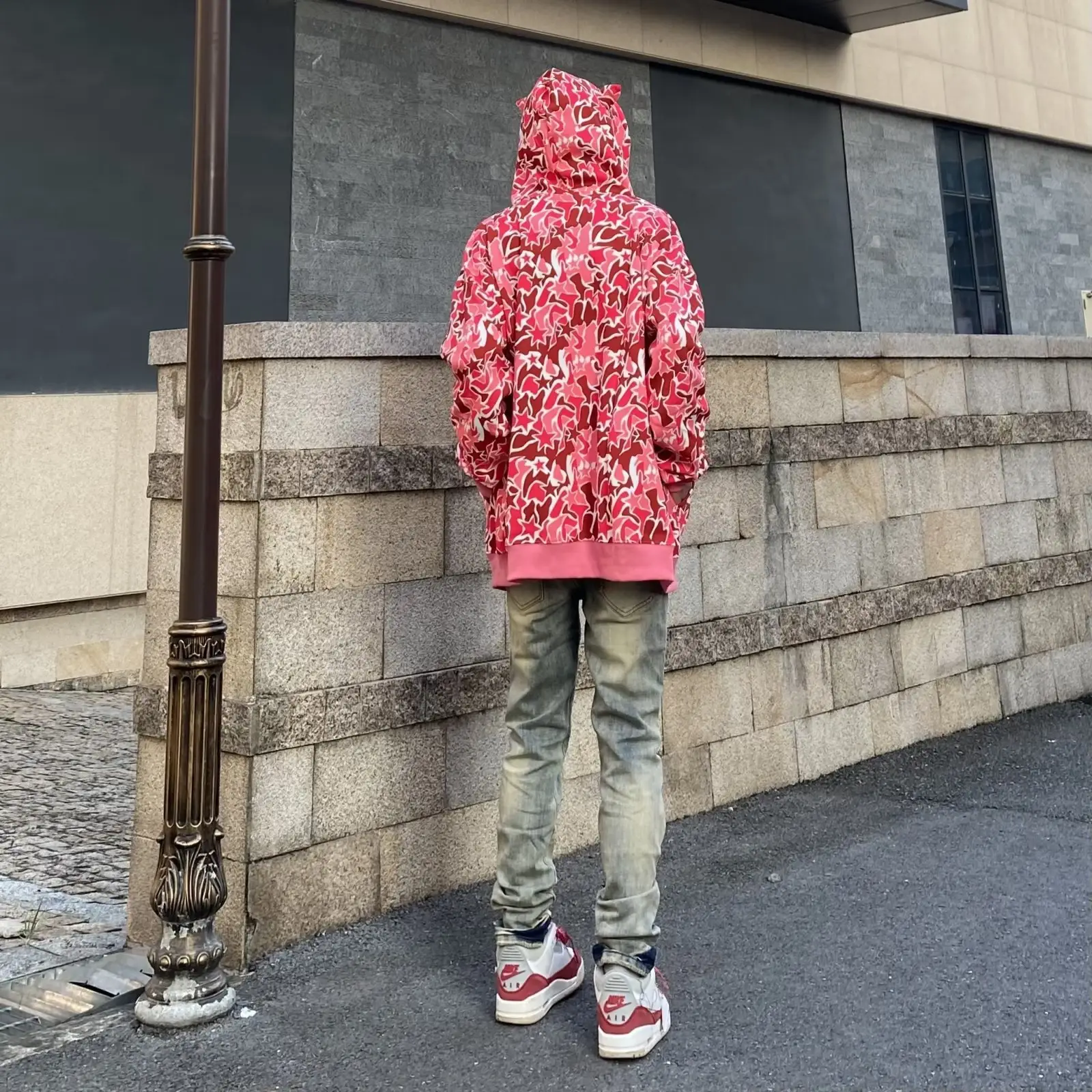 Japanese Artistic Loose Straight Jeans for Men Spring