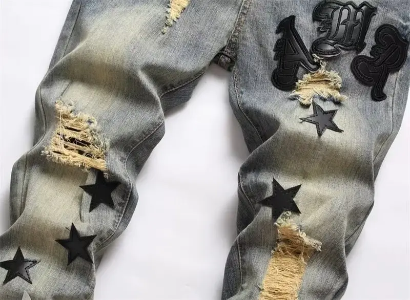 Japanese Artistic Loose Straight Jeans for Men Spring — feature 2