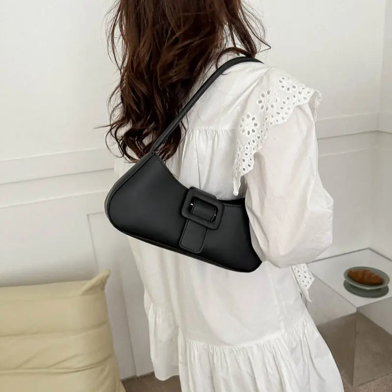 Black Shoulder Bag for Women 2023 Summer