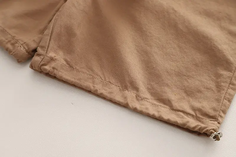 Boys Summer Two-Piece Strap Set Brown Cotton — feature 13