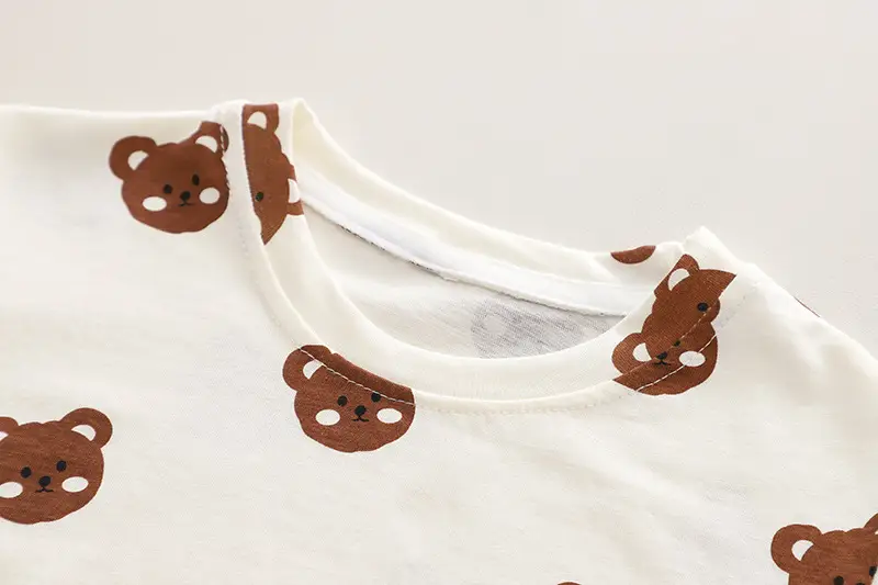 Boys Summer Two-Piece Strap Set Brown Cotton — feature 6
