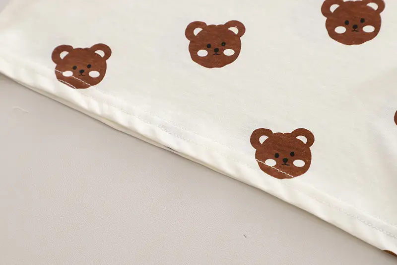 Boys Summer Two-Piece Strap Set Brown Cotton — feature 9