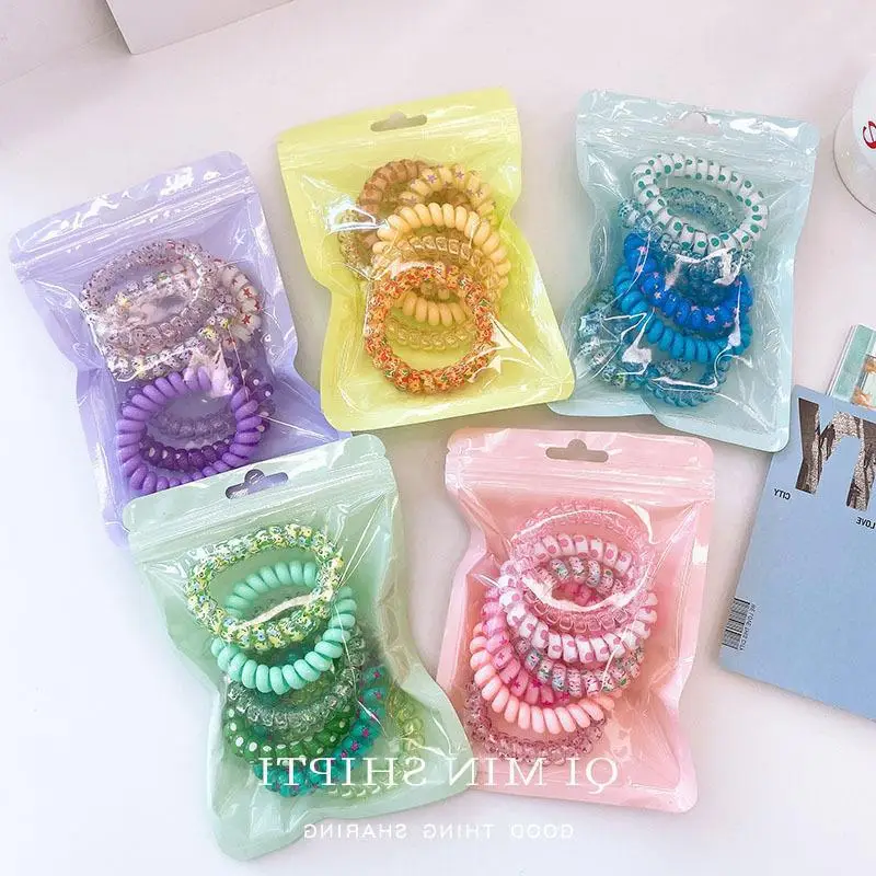 Summer Green Ball Hair Rope for Girls High Elastic - Image 7