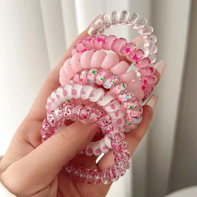 Summer Green Ball Hair Rope for Girls High Elastic - Image 9