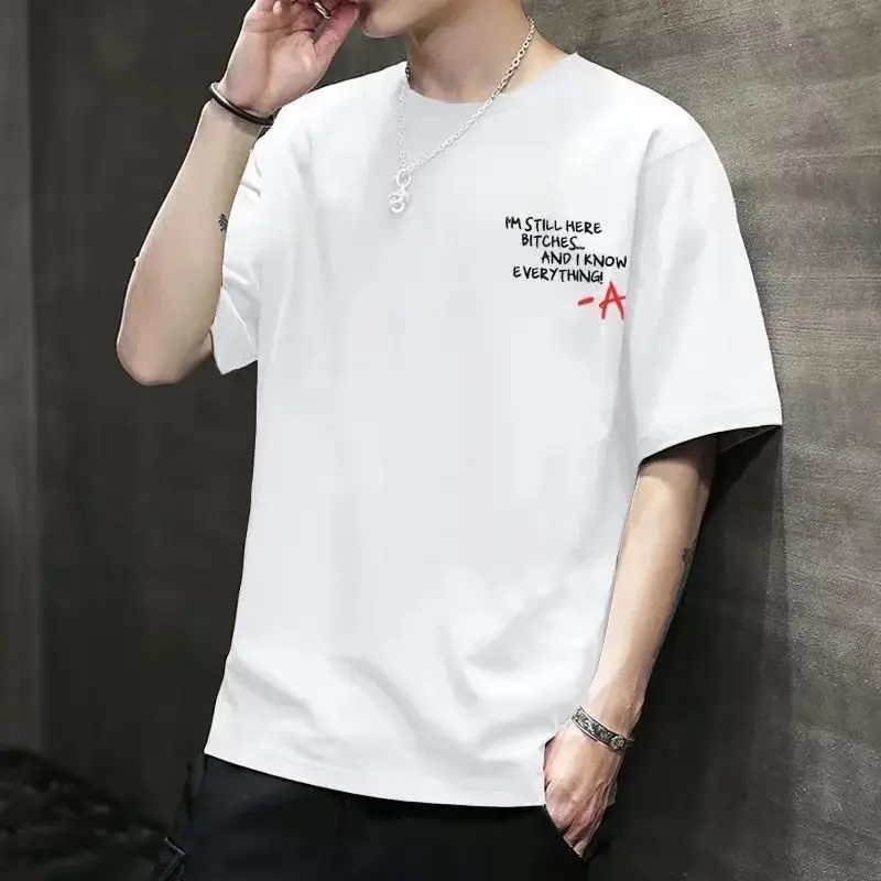 Men White Balck Devil Slim Fit T-Shirt - Image 5