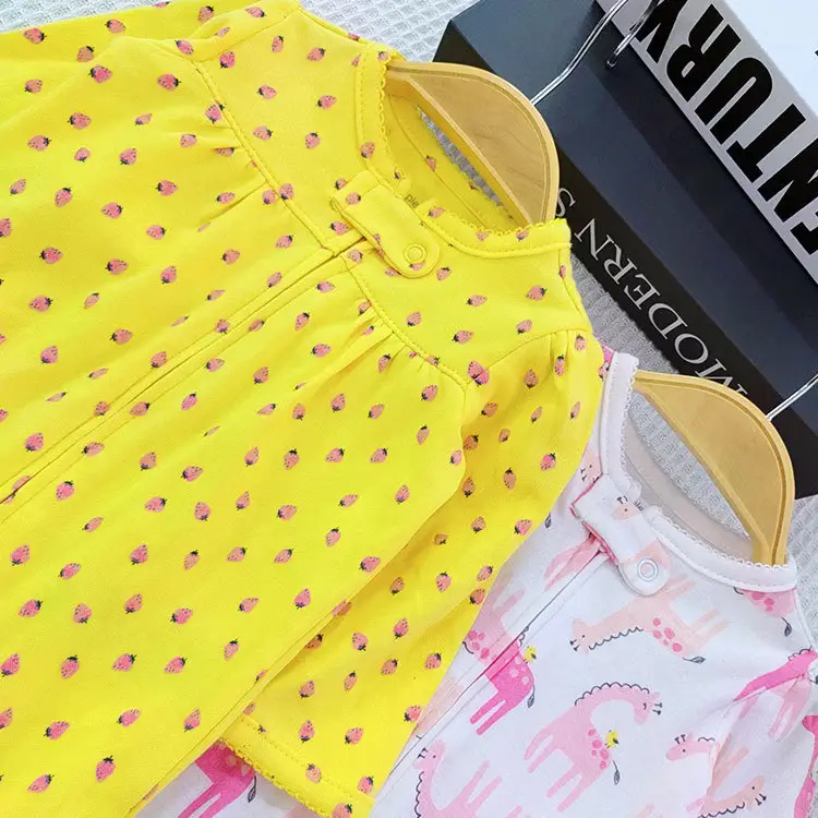 Newborn Cotton Long Sleeve Jumpsuit with Floral Print — feature 13