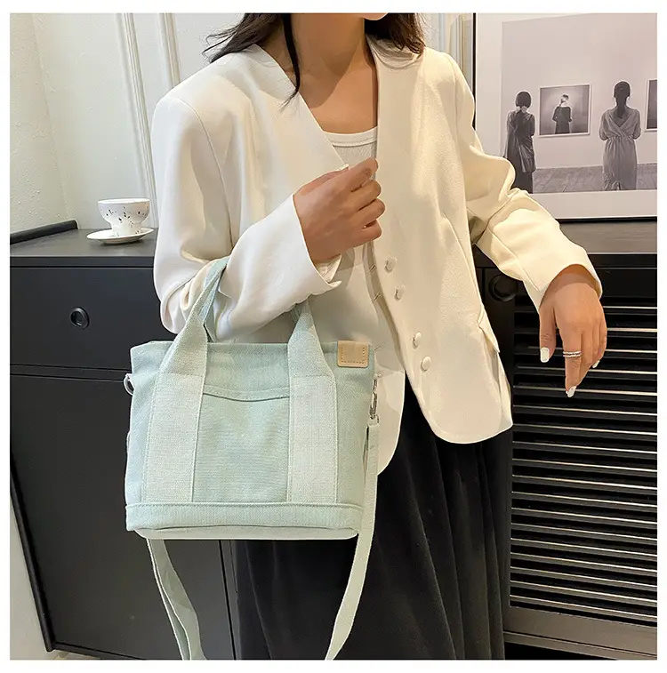 Pink Canvas Shoulder Bag for Women 2025 Casual Travel — feature 10