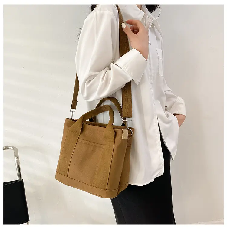 Pink Canvas Shoulder Bag for Women 2025 Casual Travel — feature 16
