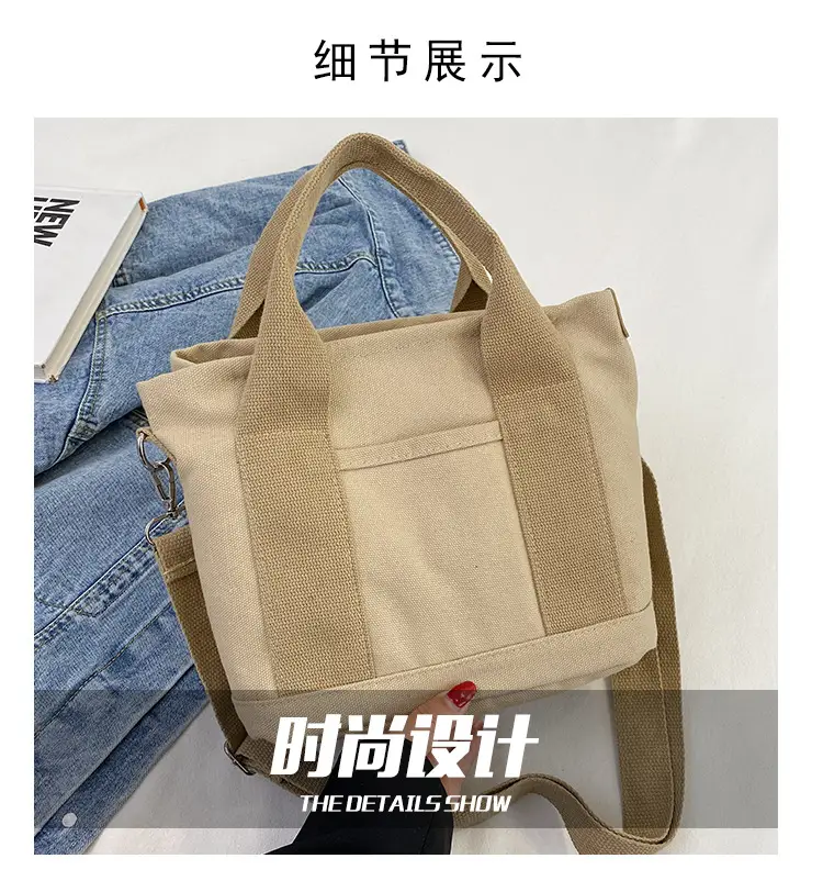 Pink Canvas Shoulder Bag for Women 2025 Casual Travel — feature 2