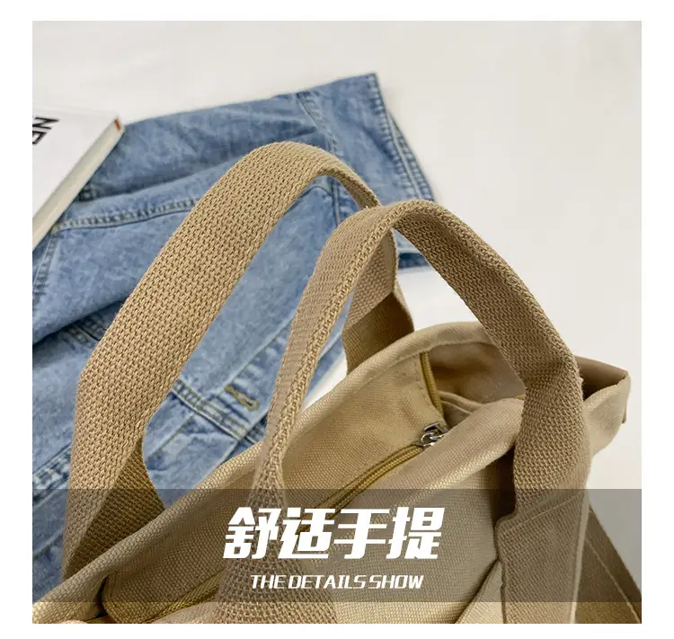 Pink Canvas Shoulder Bag for Women 2025 Casual Travel — feature 3