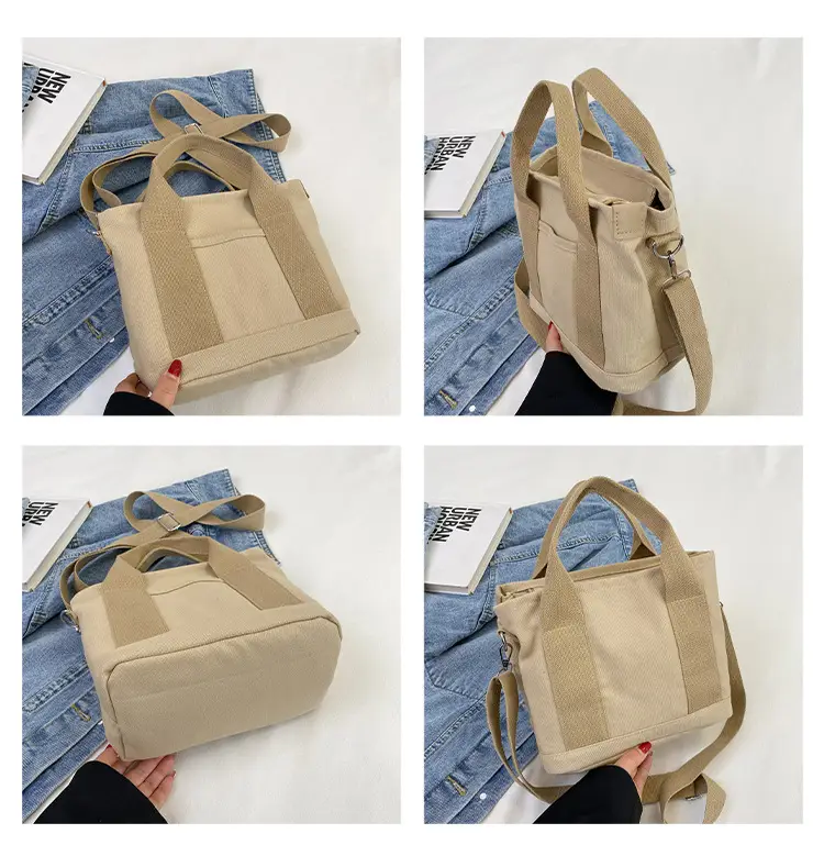 Pink Canvas Shoulder Bag for Women 2025 Casual Travel — feature 8