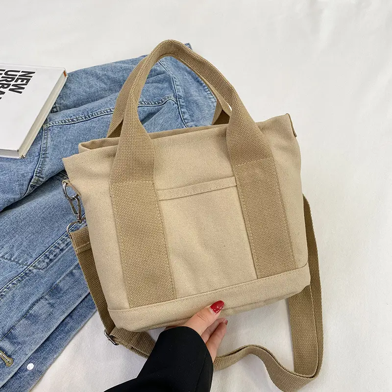 Pink Canvas Shoulder Bag for Women 2025 Casual Travel - Image 4