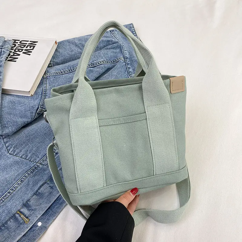 Pink Canvas Shoulder Bag for Women 2025 Casual Travel - Image 5