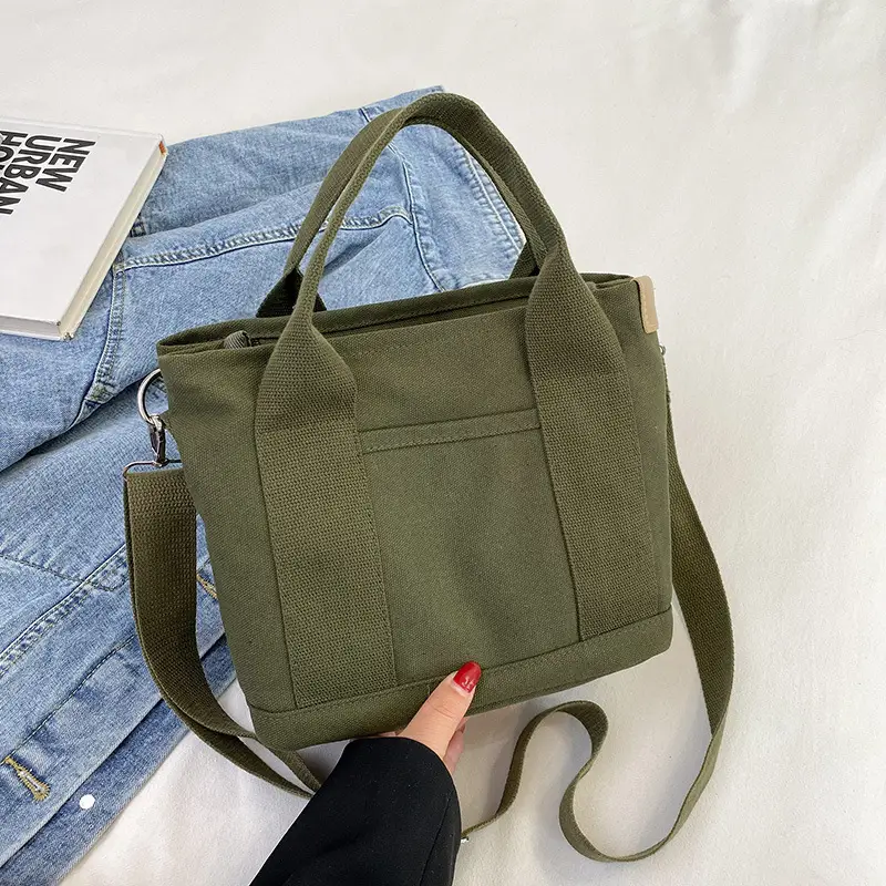 Pink Canvas Shoulder Bag for Women 2025 Casual Travel - Image 8