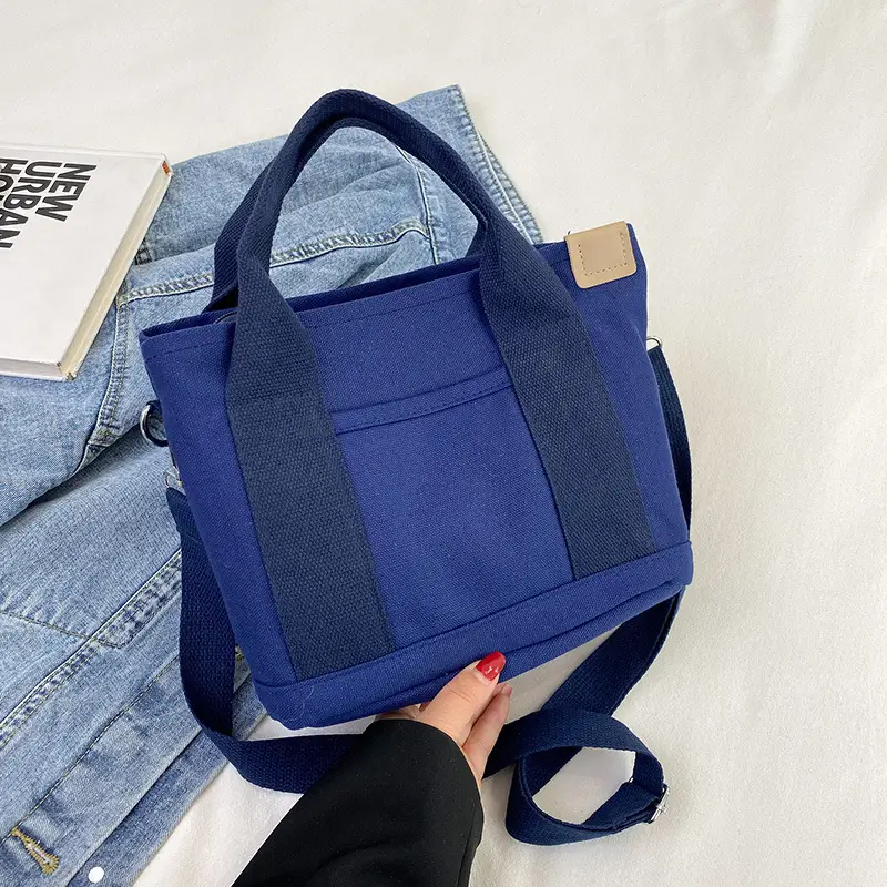 Pink Canvas Shoulder Bag for Women 2025 Casual Travel - Image 9