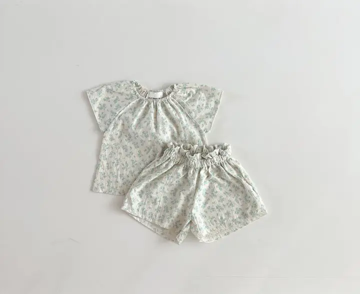 Korean Style Baby Floral Colorful Polka Dot Suit — feature 5
