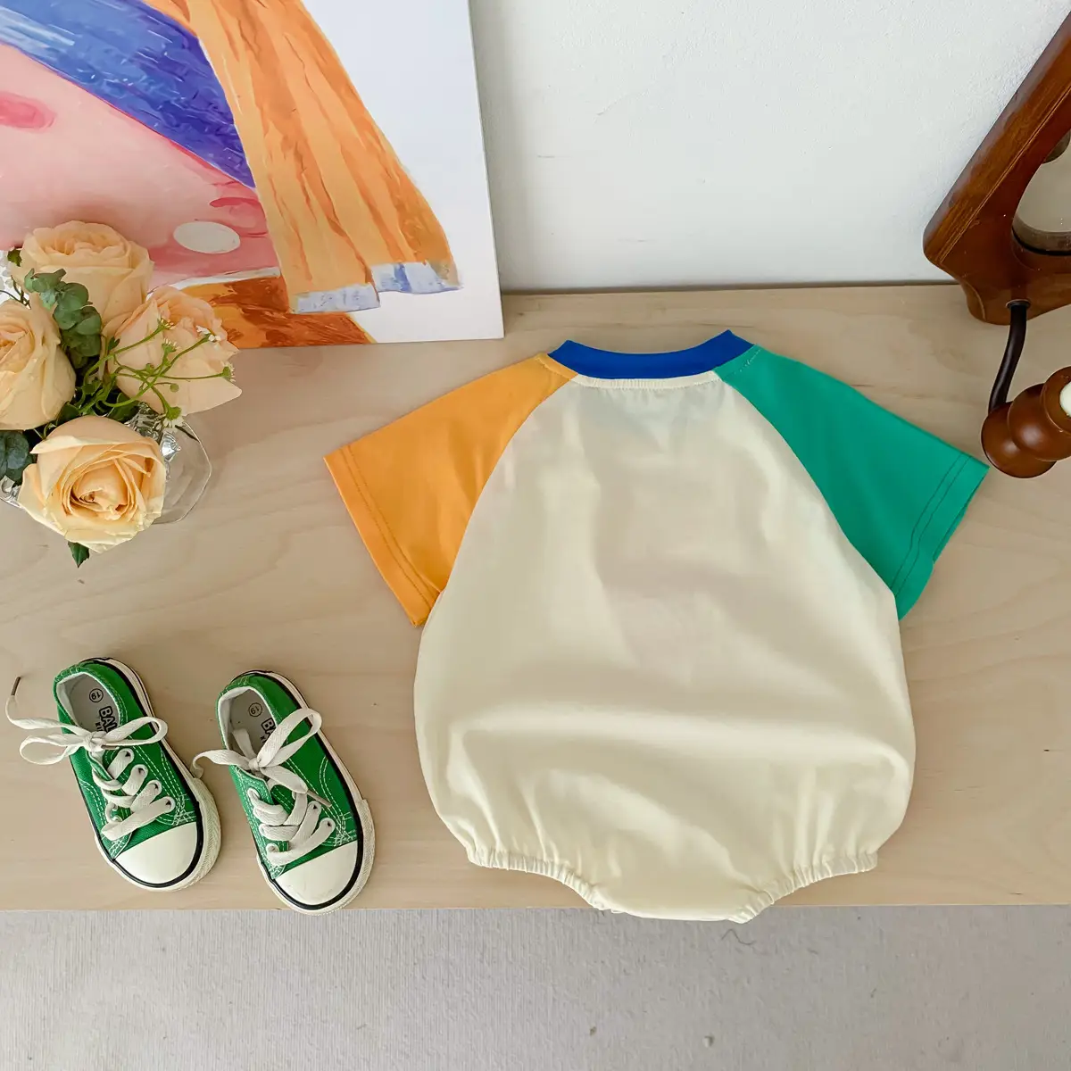 Newborn Potato Fart Short Sleeve Bag Fart Clothes - Image 3
