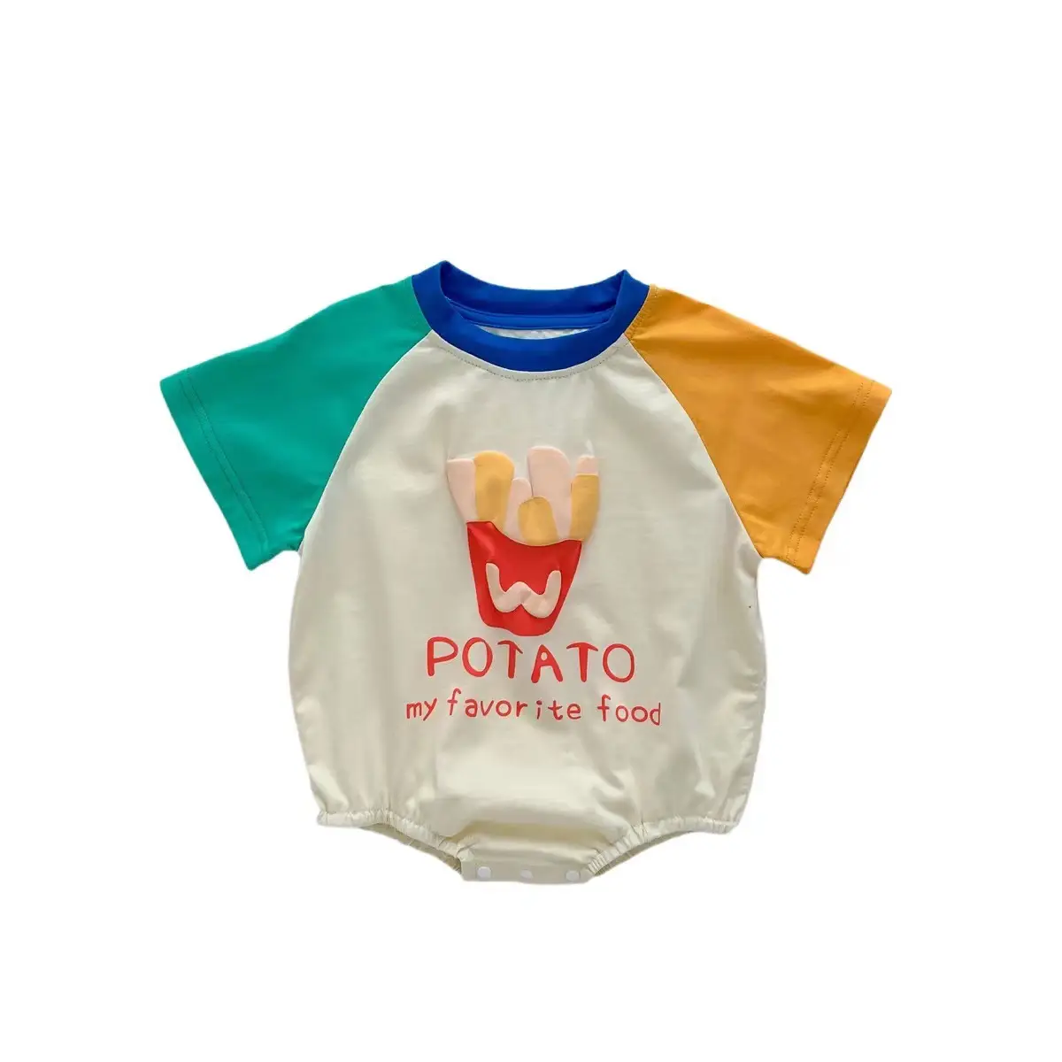 Newborn Potato Fart Short Sleeve Bag Fart Clothes - Image 6