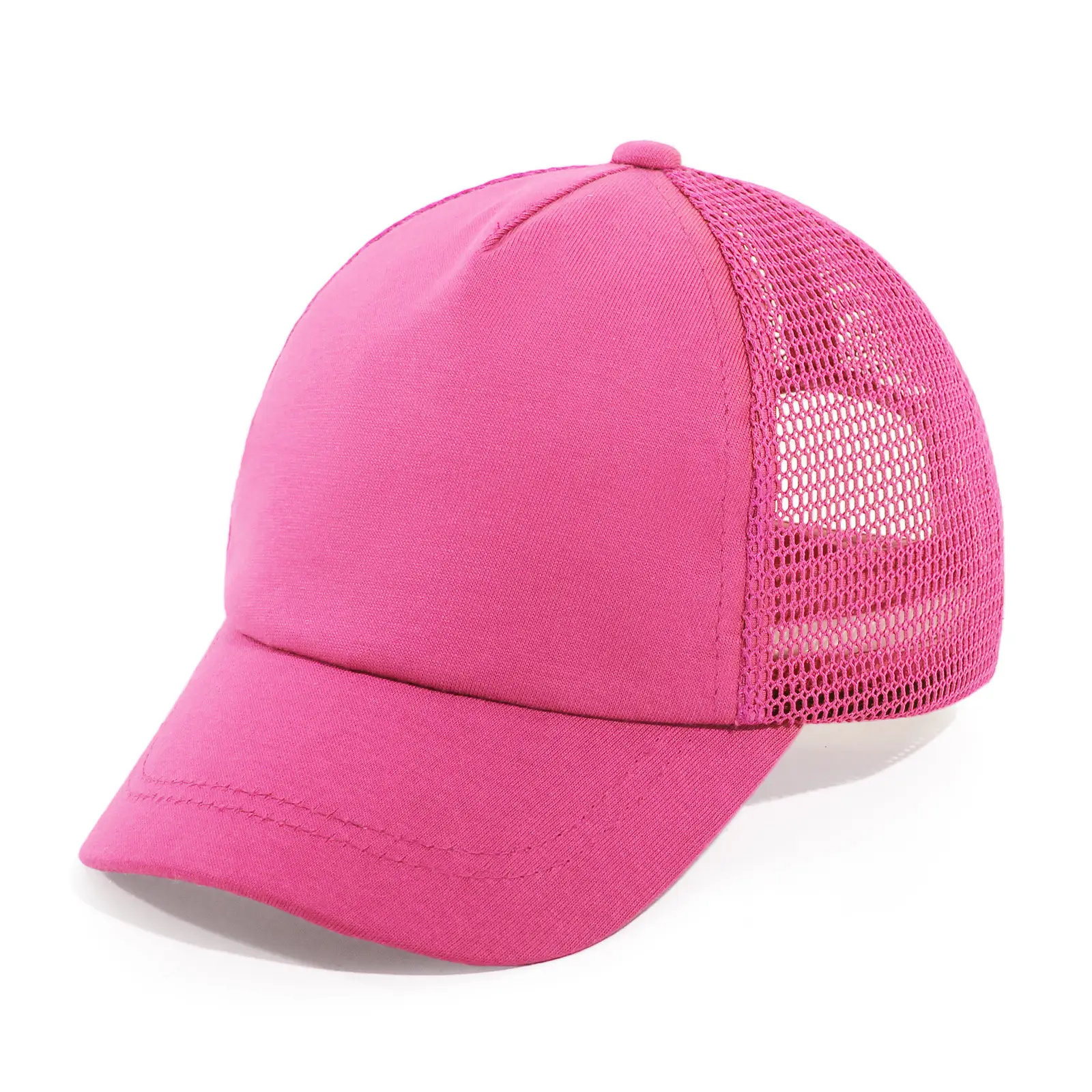 Children's Blue & White Mesh Baseball Caps Summer