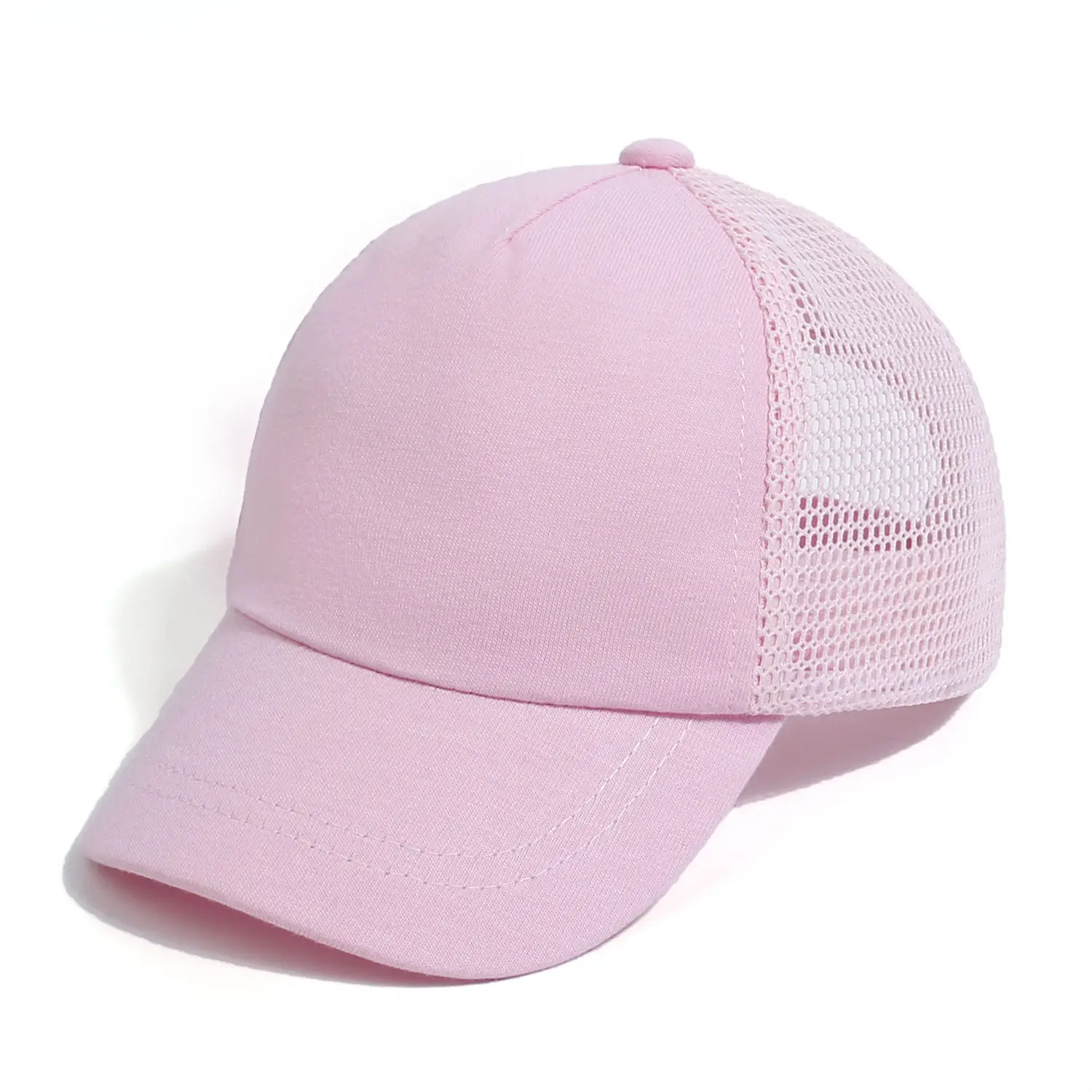 Children's Blue & White Mesh Baseball Caps Summer
