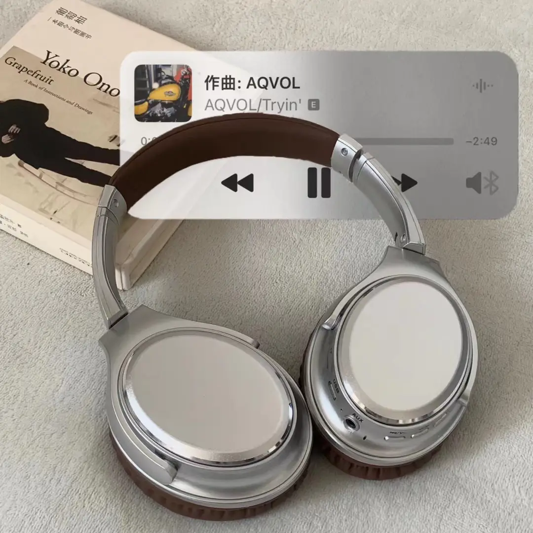 Cross-Border Factory Direct Sales Vj901 Retro Over-Ear Bluetooth Headphones 6.0 Stereo with Ultra-Long Battery Life and Support for Tf Card