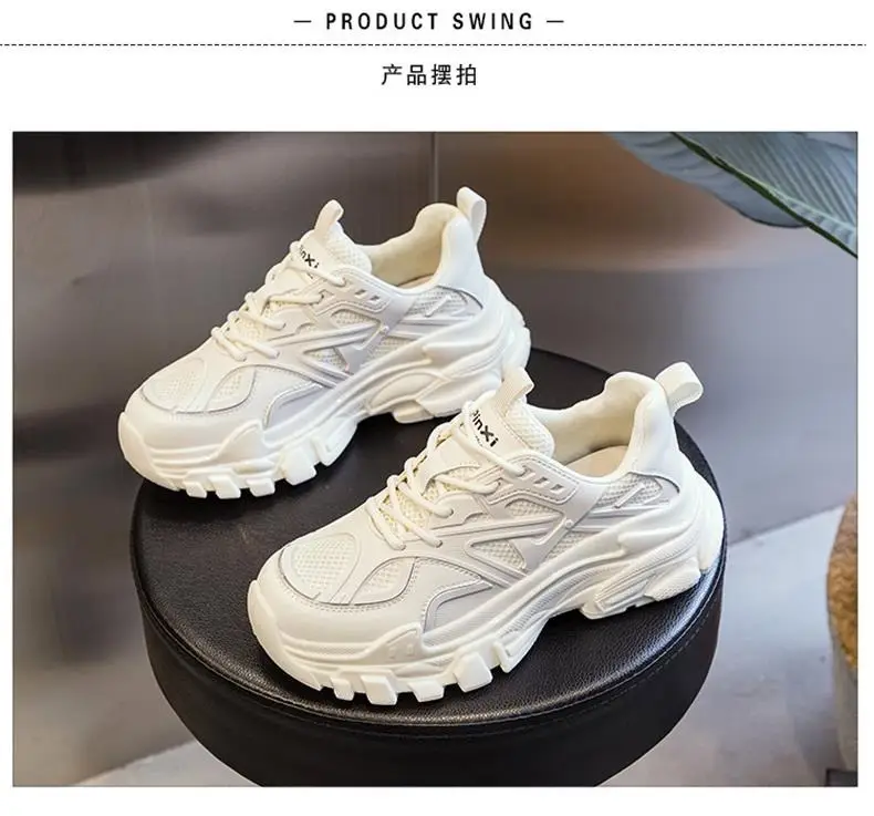 2023 Women's Thick-Soled Grey Casual Shoes — feature 12