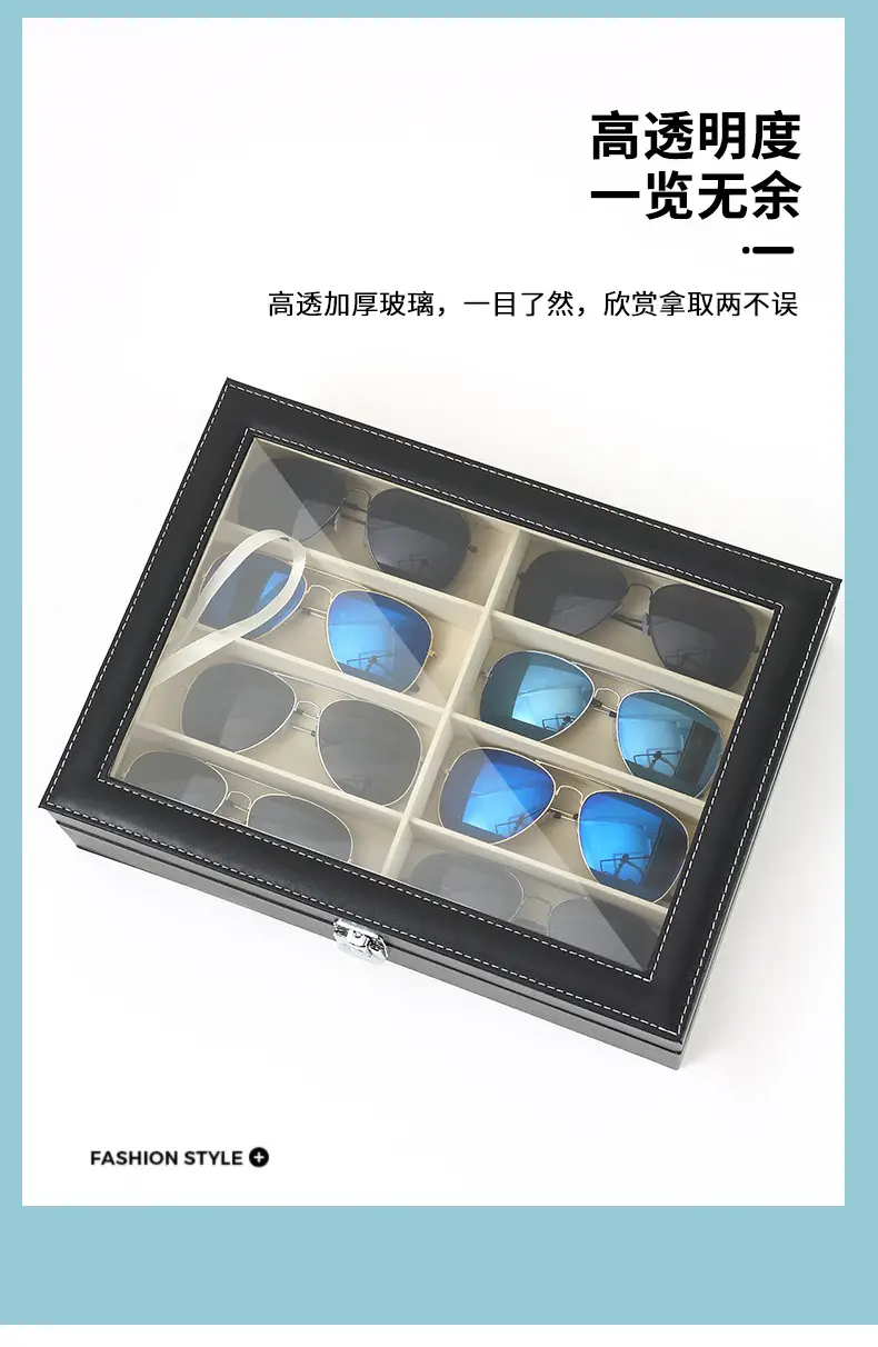 8-Slot Black Walnut Eyeglass Storage Box β feature 4