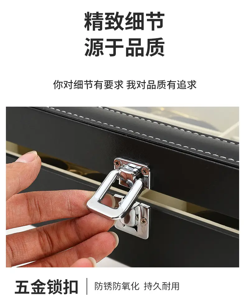 8-Slot Black Walnut Eyeglass Storage Box β feature 5