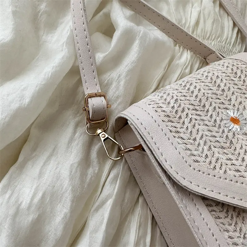 Women's Straw Mobile Phone Bag Shoulder Crossbody 2023 - Image 4