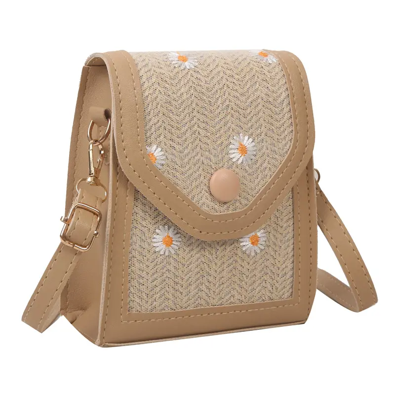 Women's Straw Mobile Phone Bag Shoulder Crossbody 2023 - Image 2