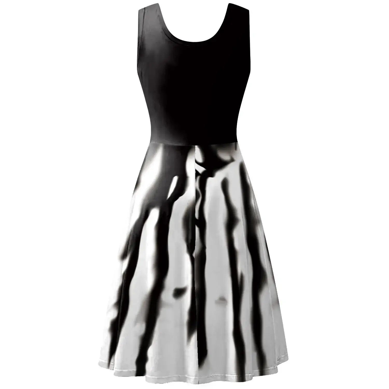 Women's 2024 Halloween Skirt Dress with Bat & Castle Print - Image 5