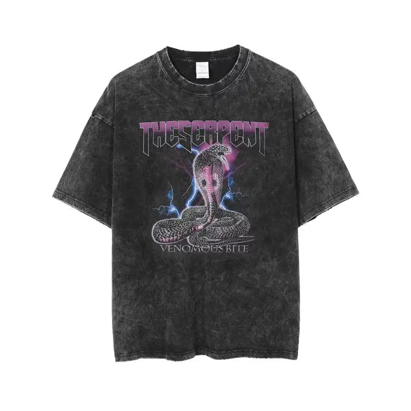 European American Retro Hip Hop Rock Tee Black — feature 28