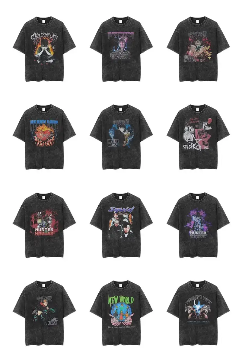European American Retro Hip Hop Rock Tee Black — feature 5