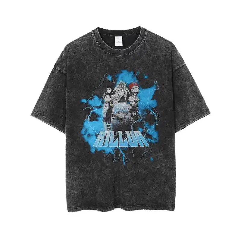 European American Retro Hip Hop Rock Tee Black - Image 38