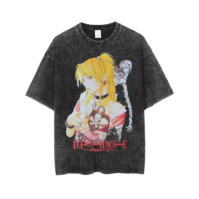 European American Retro Hip Hop Rock Tee Black - Image 5