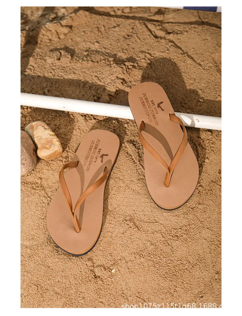 2024 New Summer Men's Flip-Flops, Wear-Resistant, Non-Slip, Casual Beach Slippers for Outer Wear, Can Be Customized for Live Streaming — feature 11