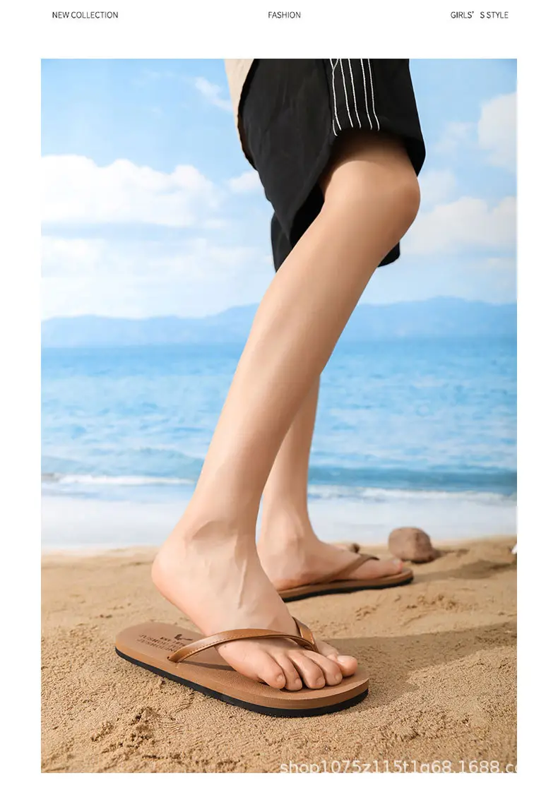 2024 New Summer Men's Flip-Flops, Wear-Resistant, Non-Slip, Casual Beach Slippers for Outer Wear, Can Be Customized for Live Streaming — feature 15