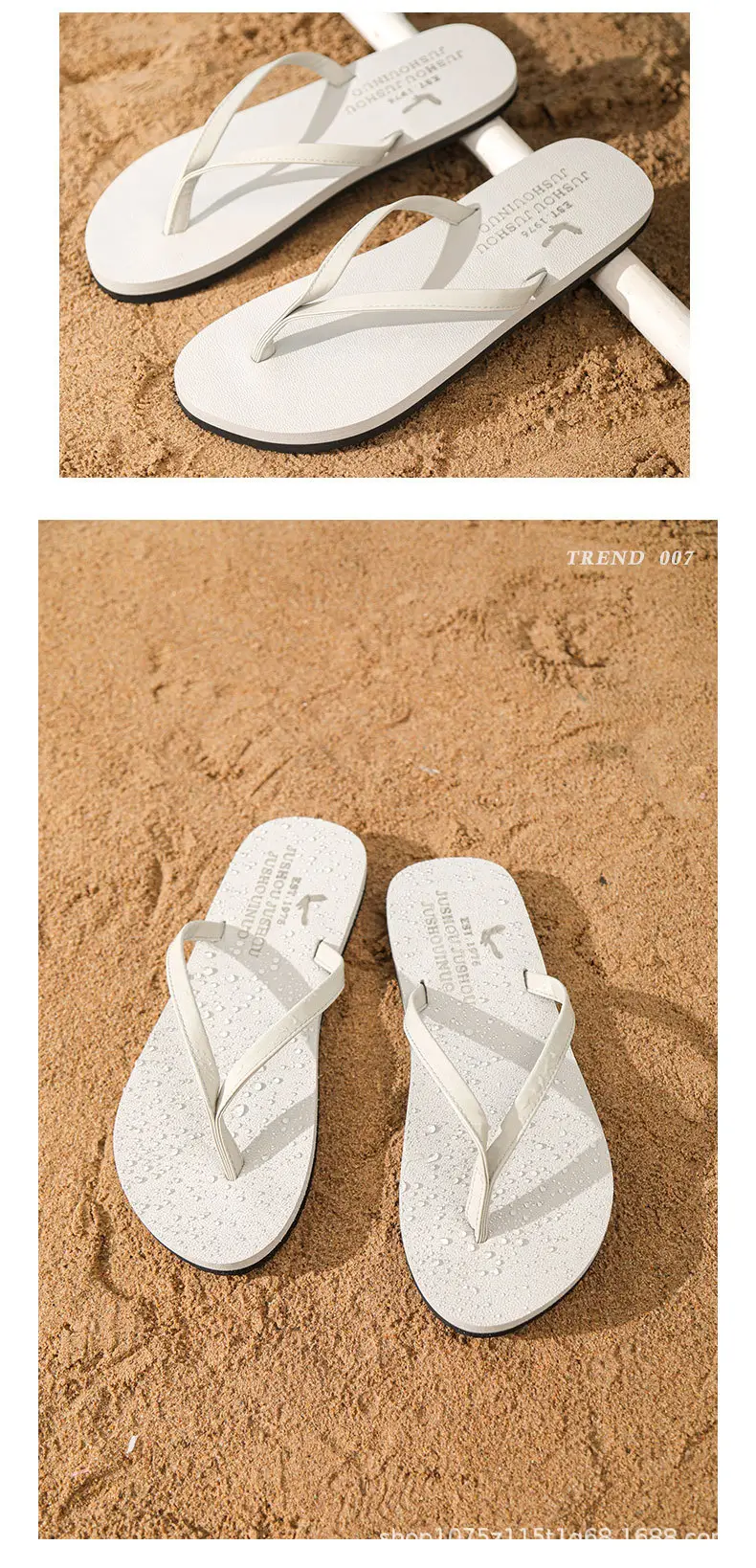 2024 New Summer Men's Flip-Flops, Wear-Resistant, Non-Slip, Casual Beach Slippers for Outer Wear, Can Be Customized for Live Streaming — feature 16